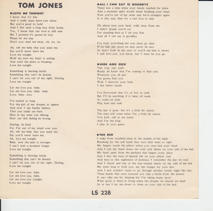 Tom Jones – Tom Jones Vol.3 (Japan)