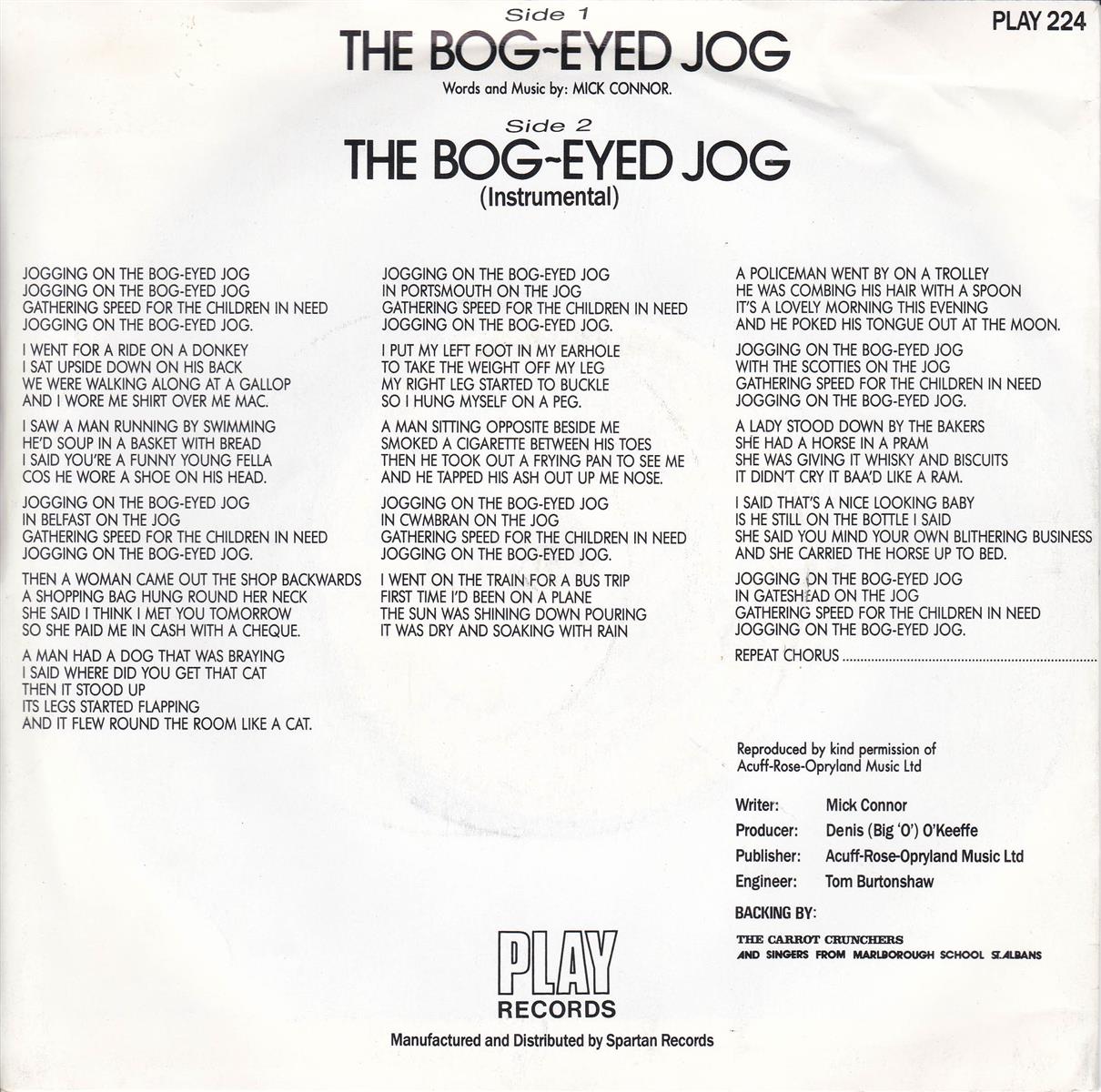 Ray Moore - The Bog-Eyed Jog (UK)