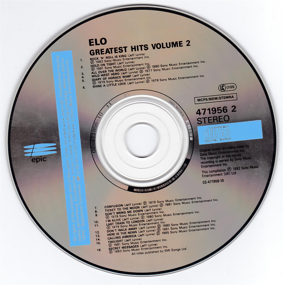 Electric Light Orchestra - ELO's Greatest Hits II (UK)
