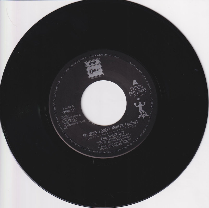 Paul McCartney – No More Lonely Nights (Japan)