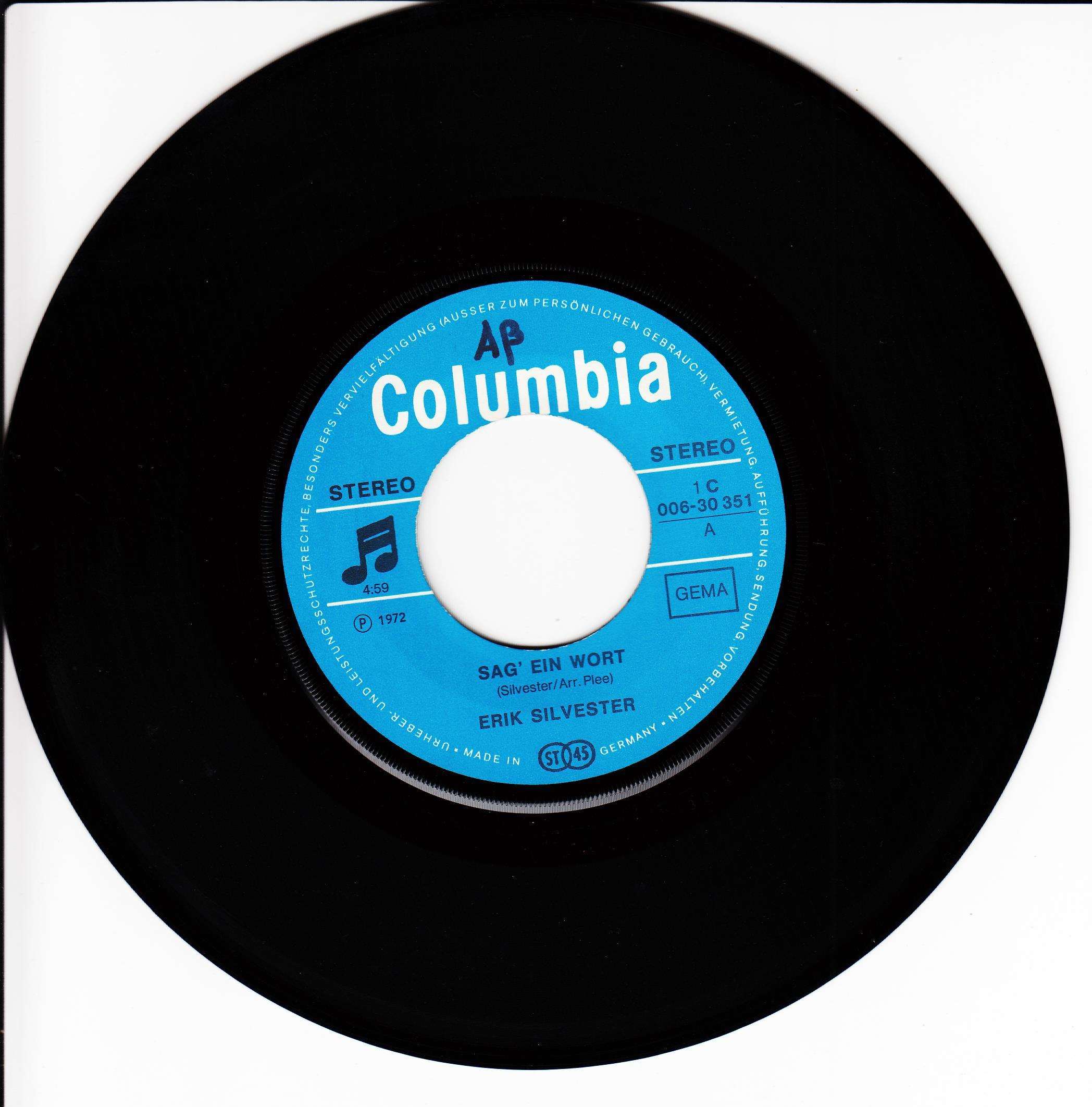 Erik Silvester – Sag' Ein Wort