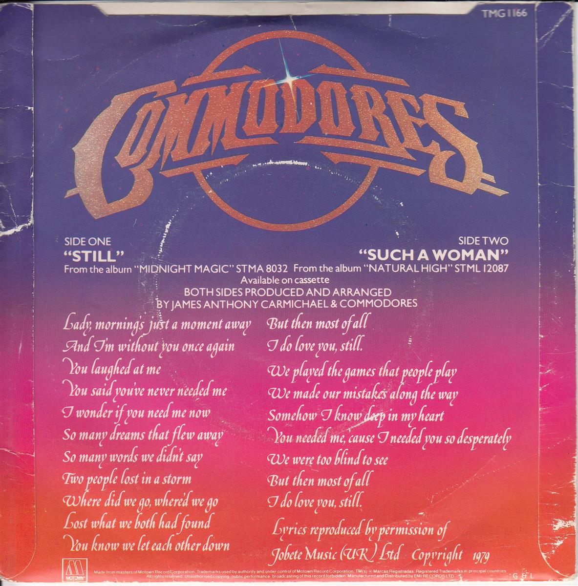 Commodores - Still (UK)
