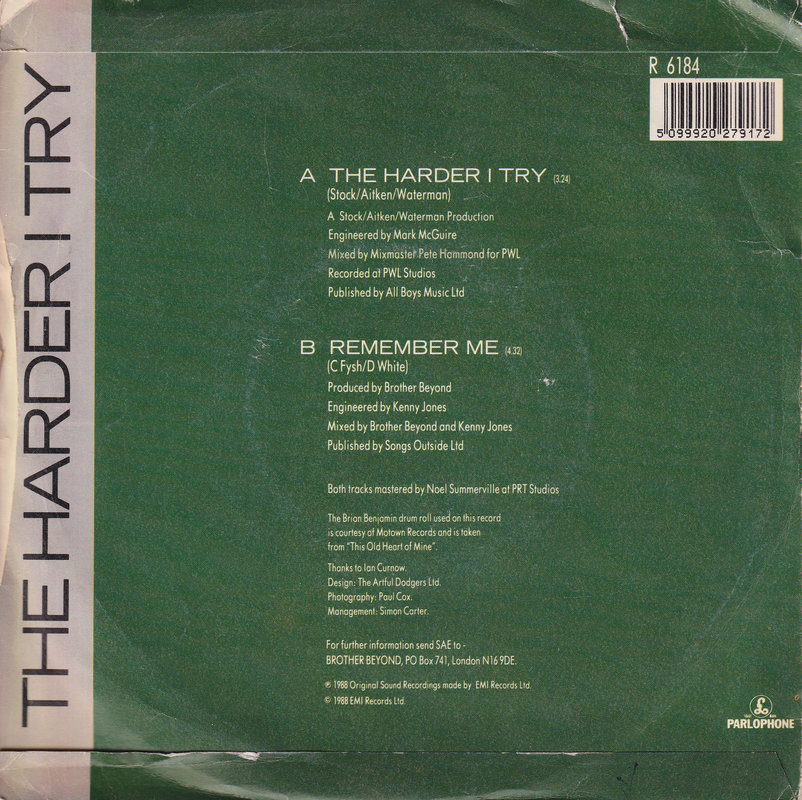 Brother Beyond – The Harder I Try (UK)