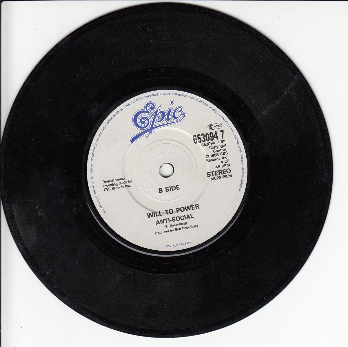 Will To Power - Freebaby (Baby, I Love Your Way / Freebird) (UK)