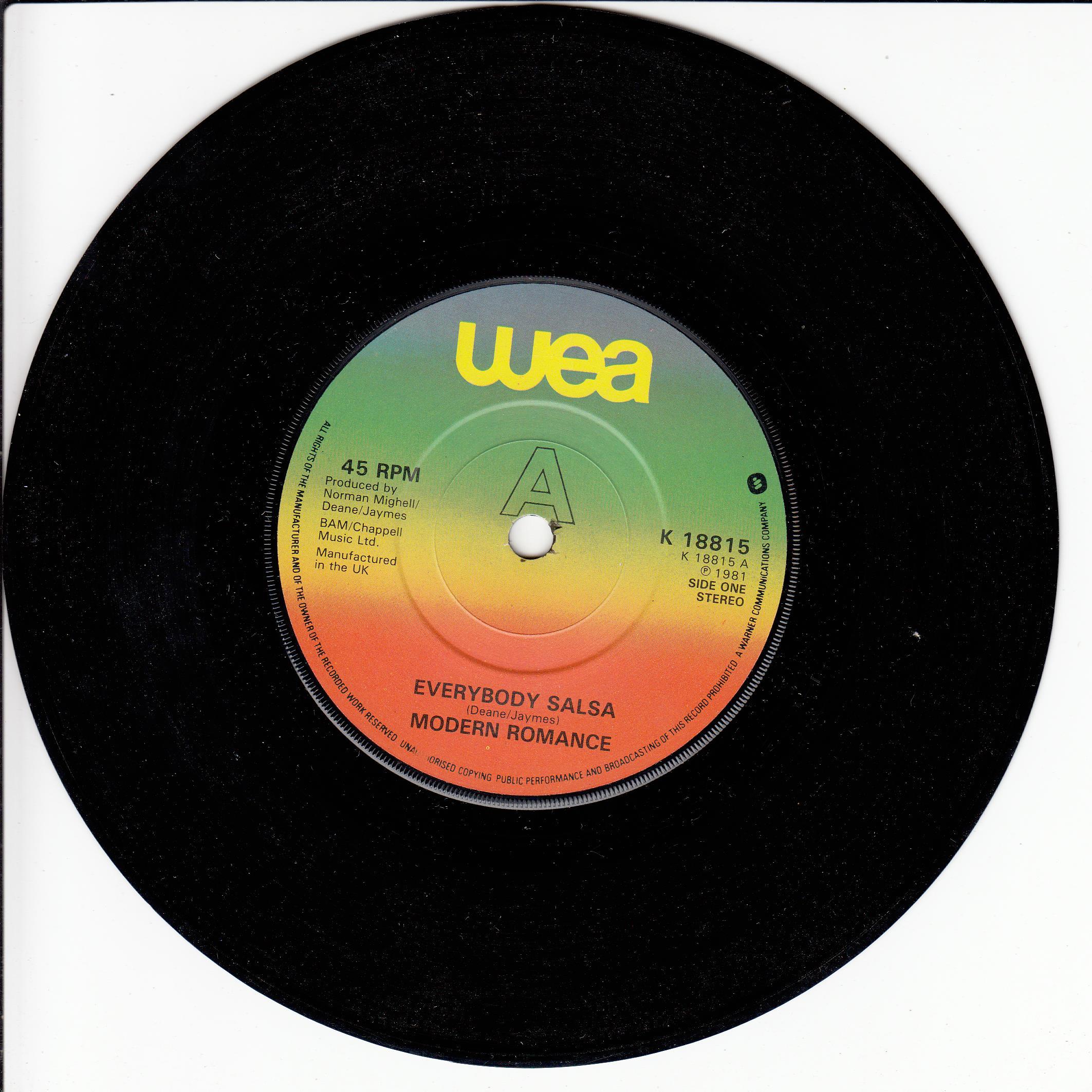 Modern Romance - Everybody Salsa (UK)