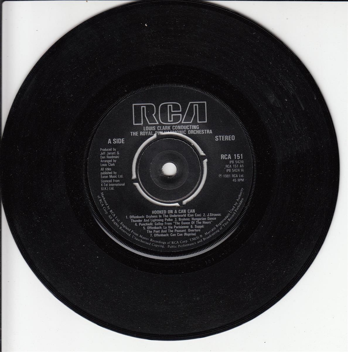 Louis Clark Conducting The Royal Philharmonic Orchestra - Hooked On A Can Can (UK)