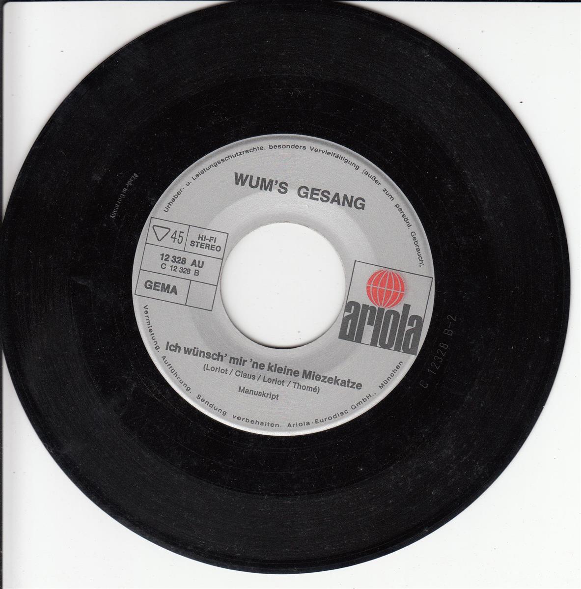 Wums Gesang - Ich Bin Ein Kleiner Hund