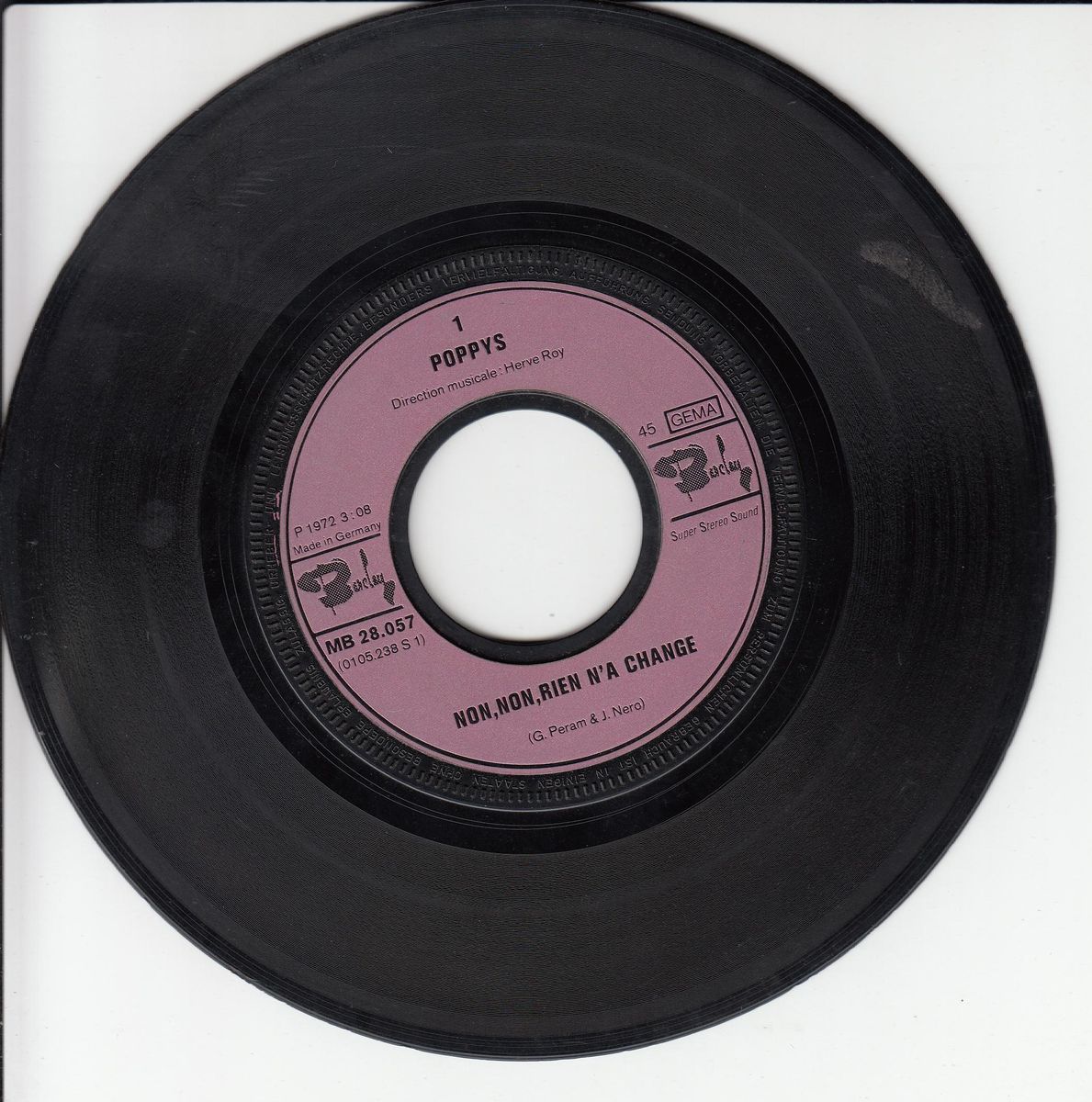 Poppys - Non, Non, Rien N'a Change