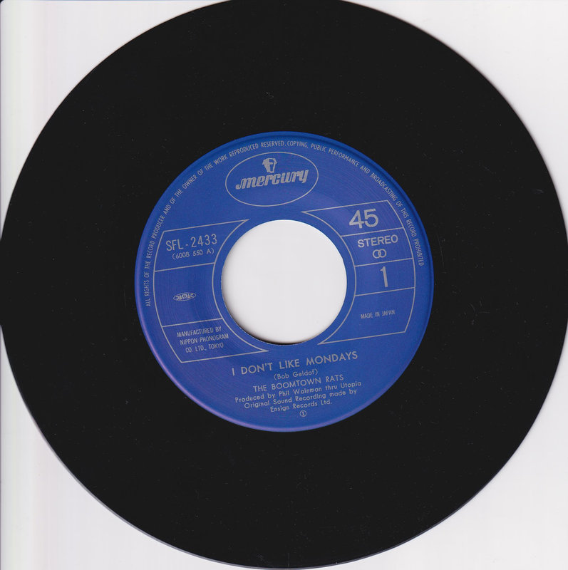 The Boomtown Rats – I Don't Like Mondays (Japan)