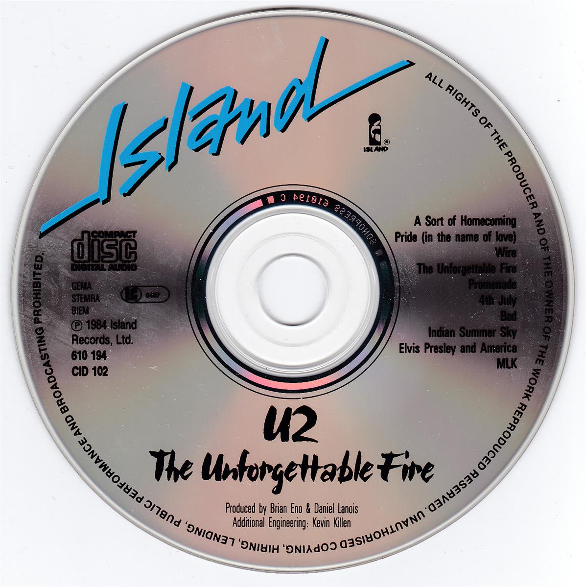 U2 - The Unforgettable Fire