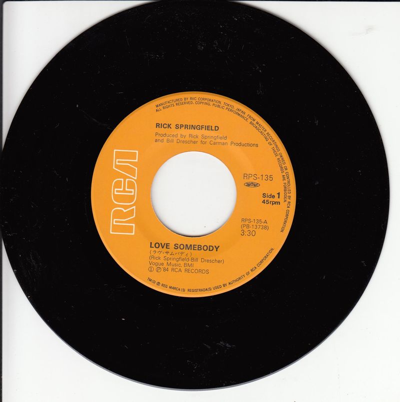 Rick Springfield – Love Somebody (Japan)