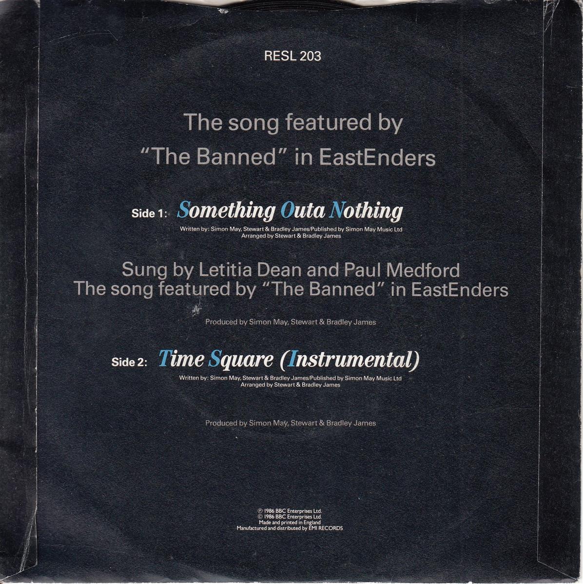 Letitia Dean And Paul Medford - Something Outa Nothing (UK)