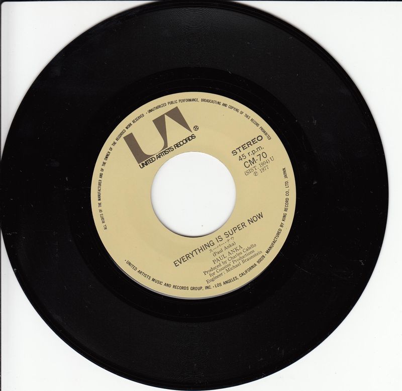 Paul Anka - Everything Is Super Now (Japan)