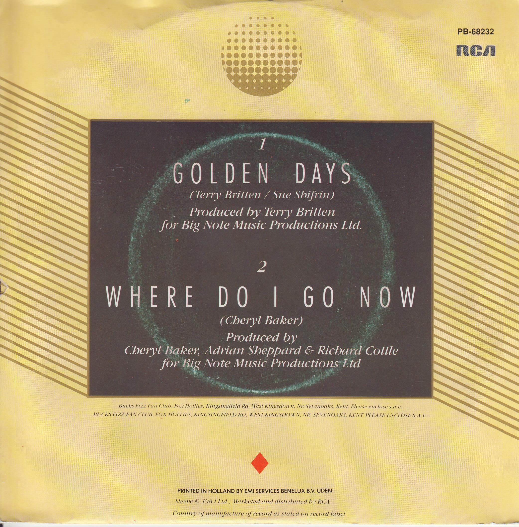 Bucks Fizz – Golden Days (Niederlande)