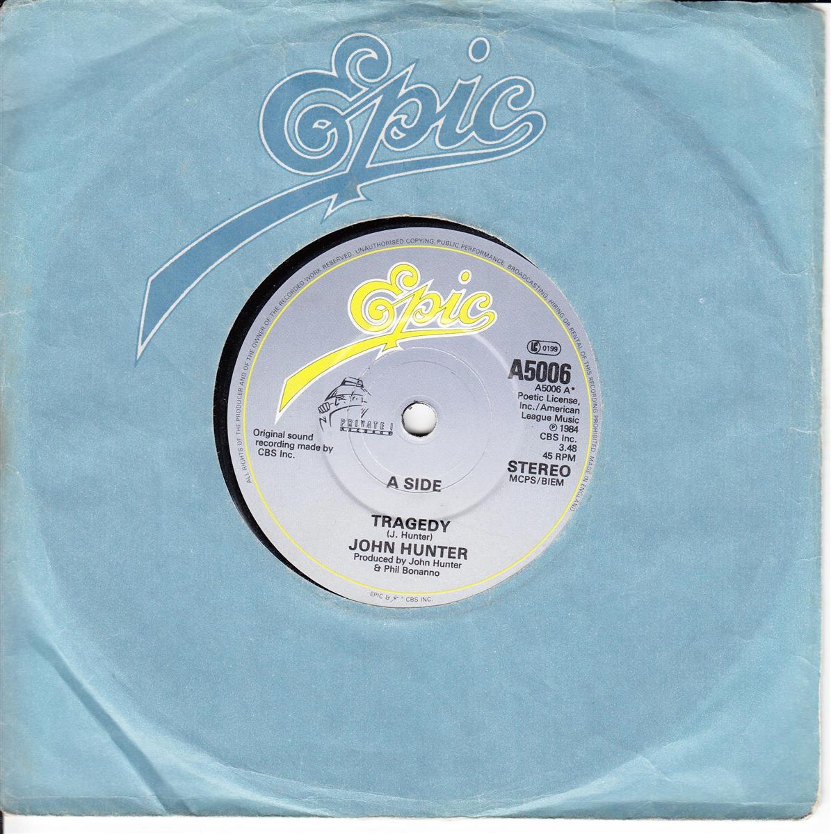 John Hunter - Tragedy (UK)
