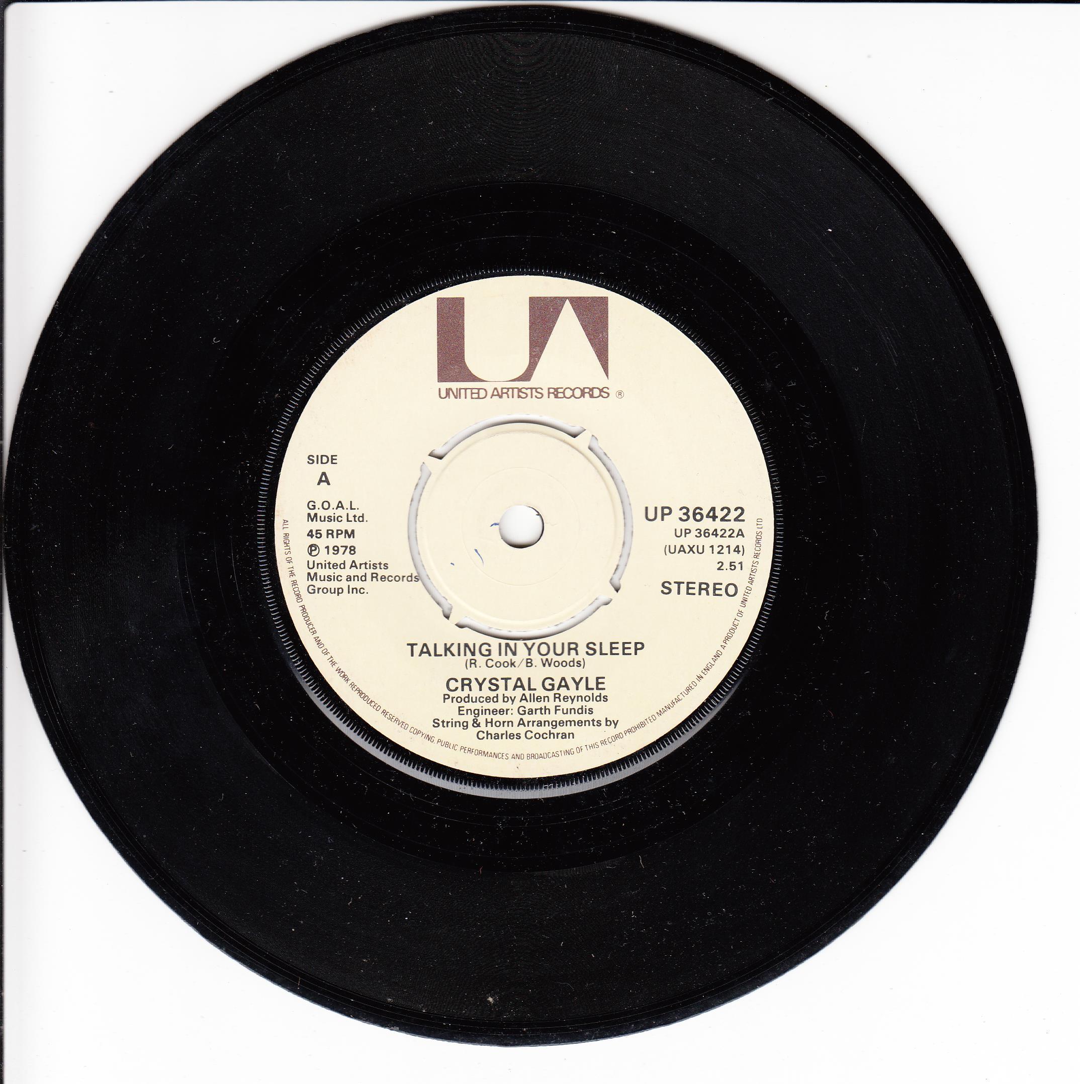 Crystal Gayle - Talking In Your Sleep (UK)