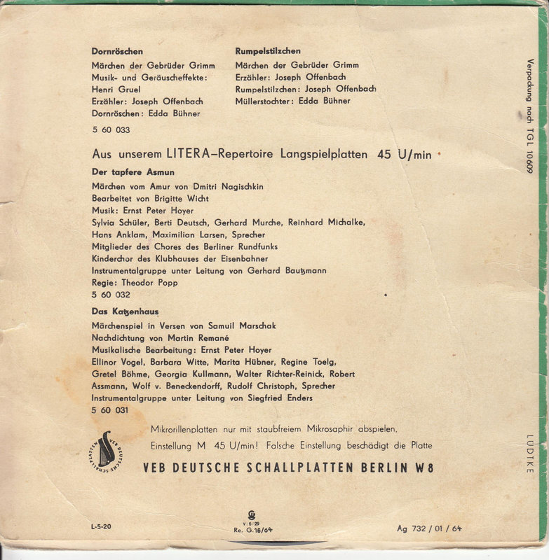 Brüder Grimm – Dornröschen / Rumpelstilzchen (DDR)