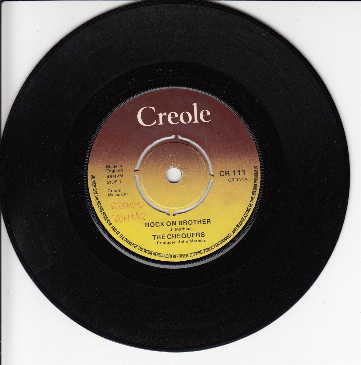 The Chequers - Rock On Brother (UK)