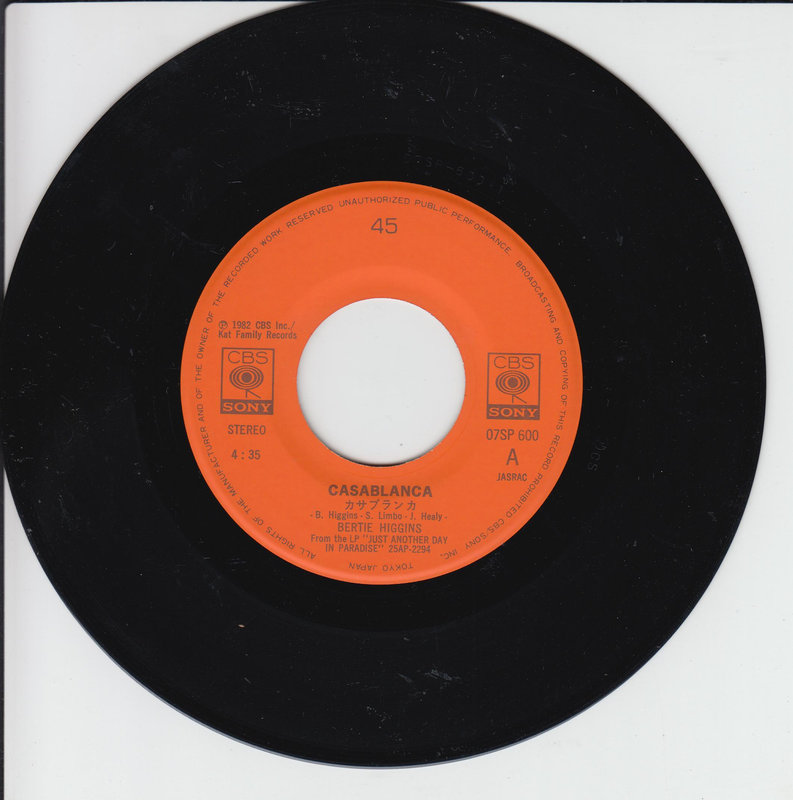 Bertie Higgins – Casablanca (Japan)