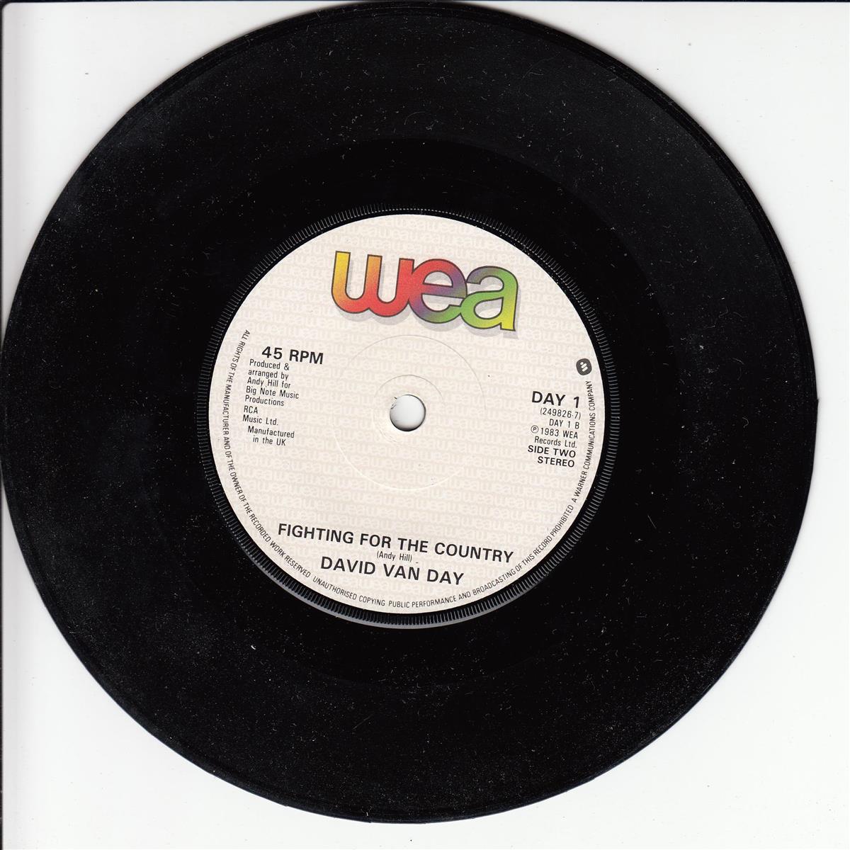 David Van Day - Young Americans Talking (UK)