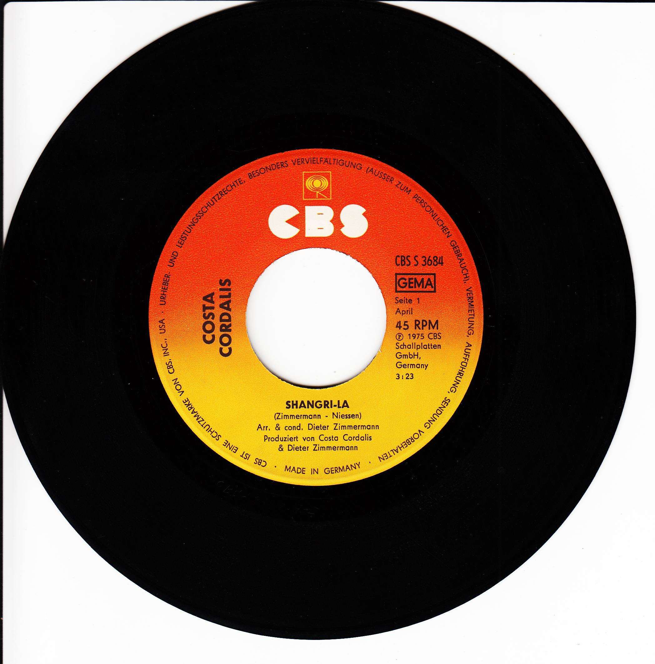 Costa Cordalis – Shangri-La