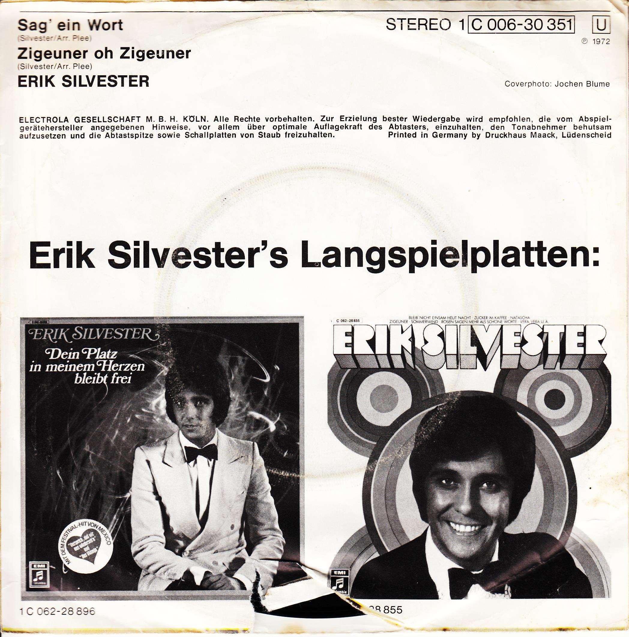 Erik Silvester – Sag' Ein Wort