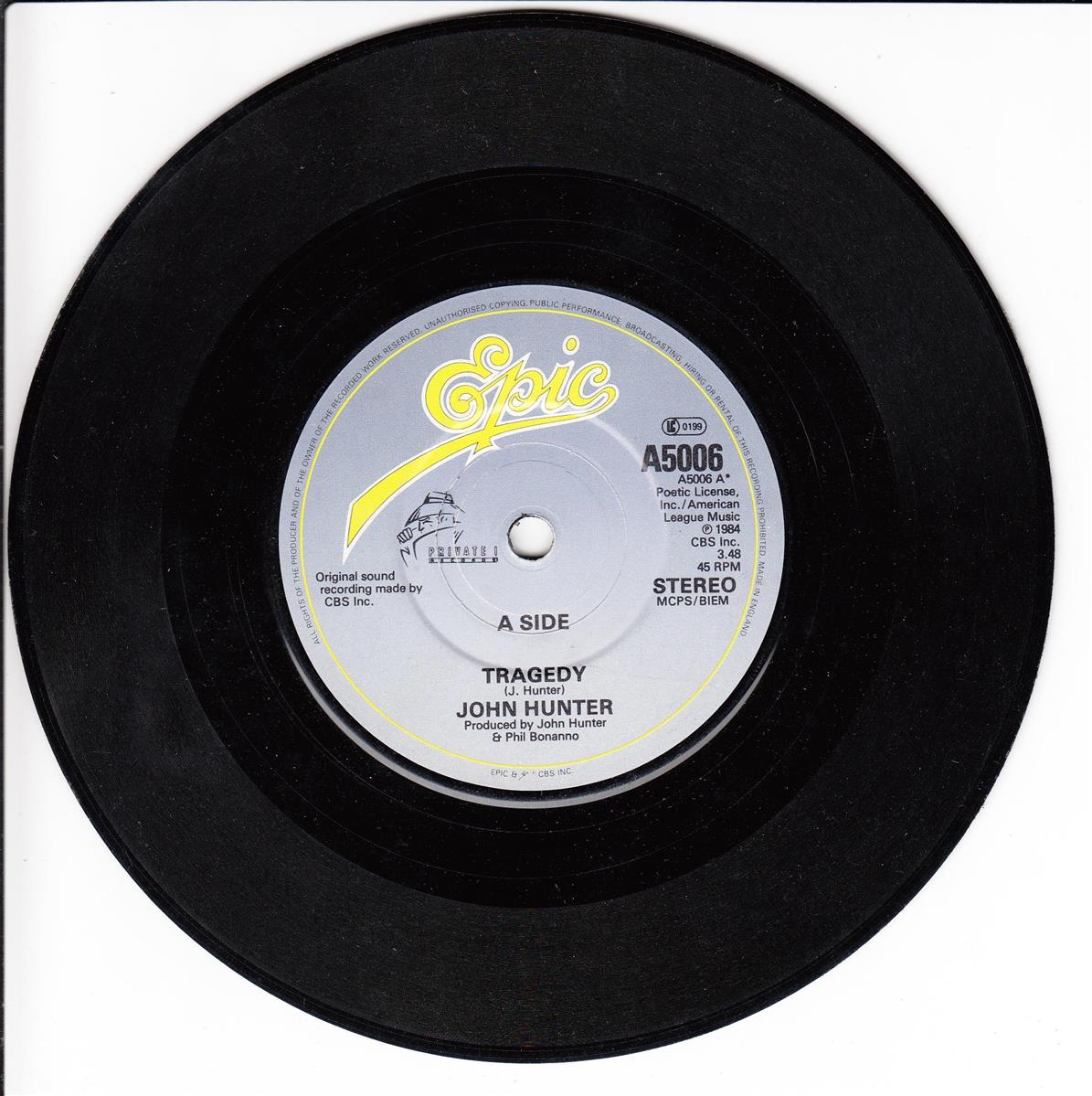John Hunter - Tragedy (UK)