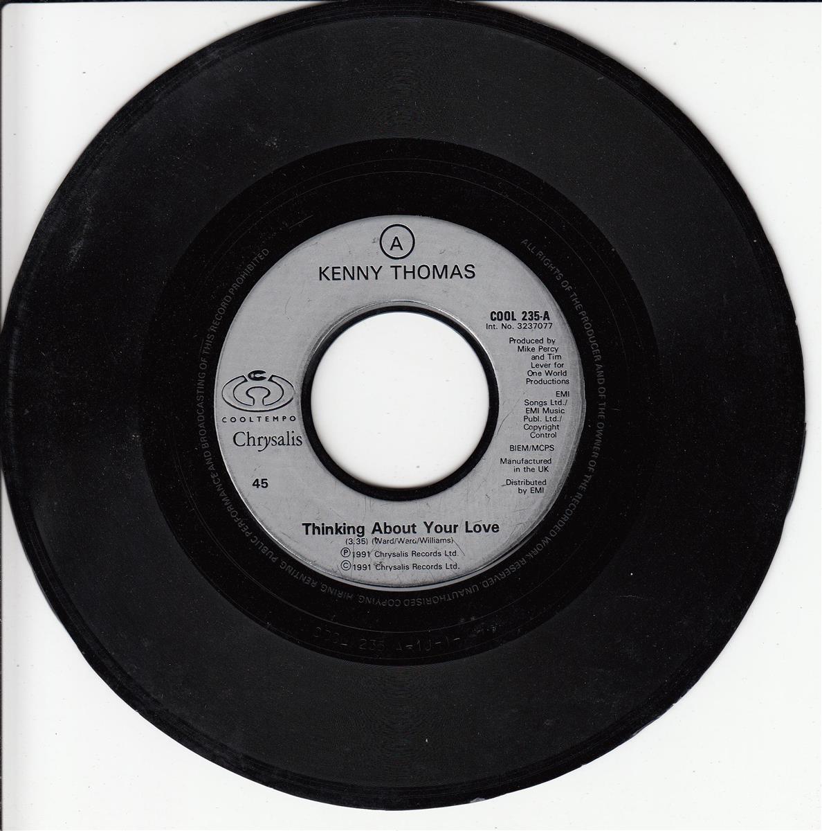 Kenny Thomas - Thinking About Your Love (UK)