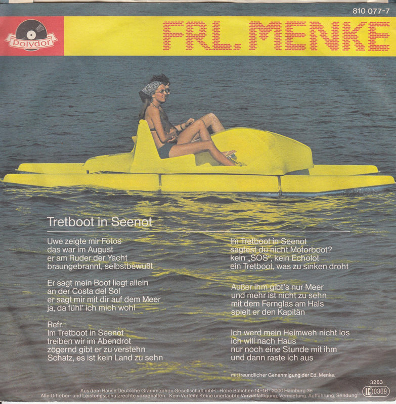 Frl. Menke – Tretboot In Seenot