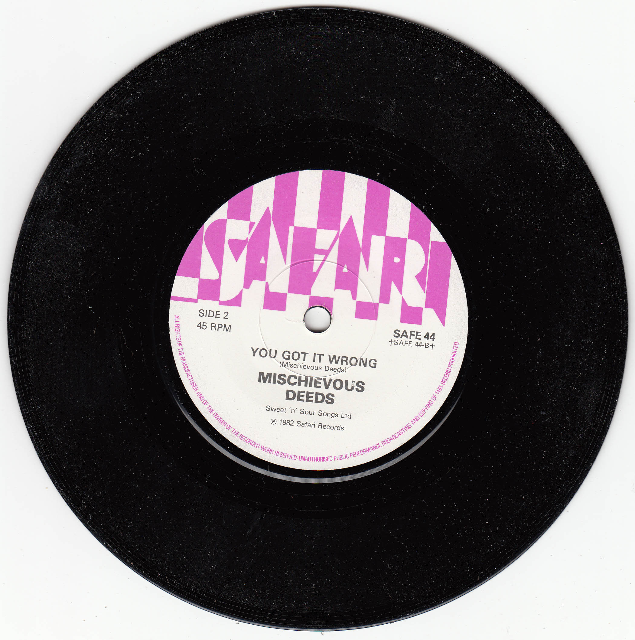 Mischievous Deeds - Wishing You Well (UK)