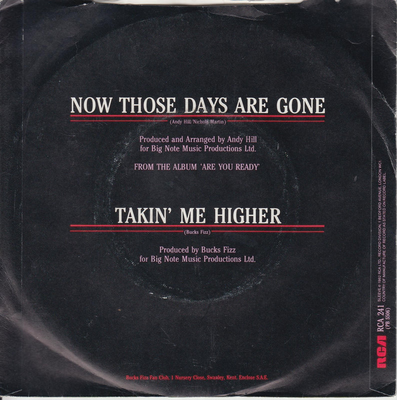 Bucks Fizz – Now Those Days Are Gone (UK)
