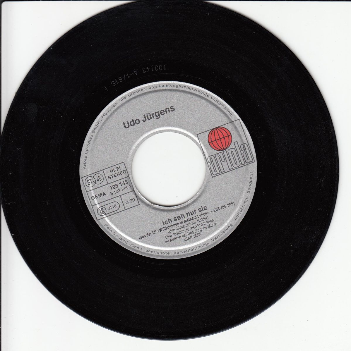 Udo Jürgens - Ich Sah Nur Sie