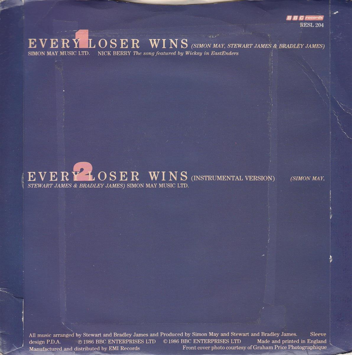 Nick Berry - Every Loser Wins (UK)