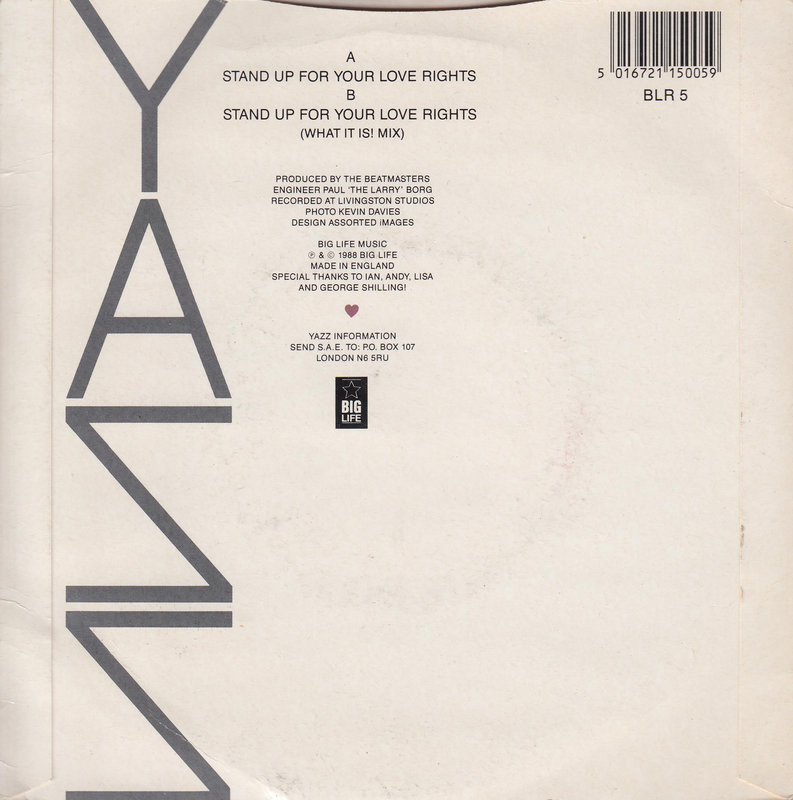 Yazz – Stand Up For Your Love Rights (UK)