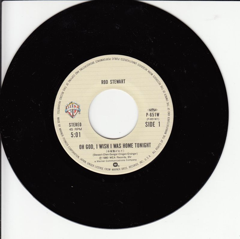 Rod Stewart – Oh God I Wish I Was Home Tonight (Japan)