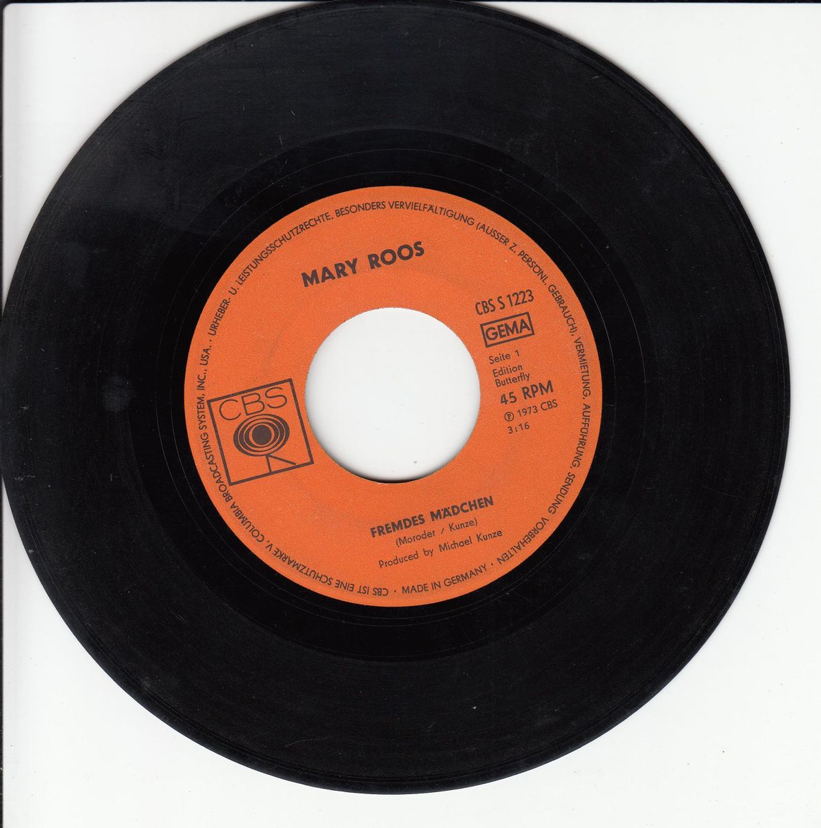 Mary Roos - Fremdes Mädchen