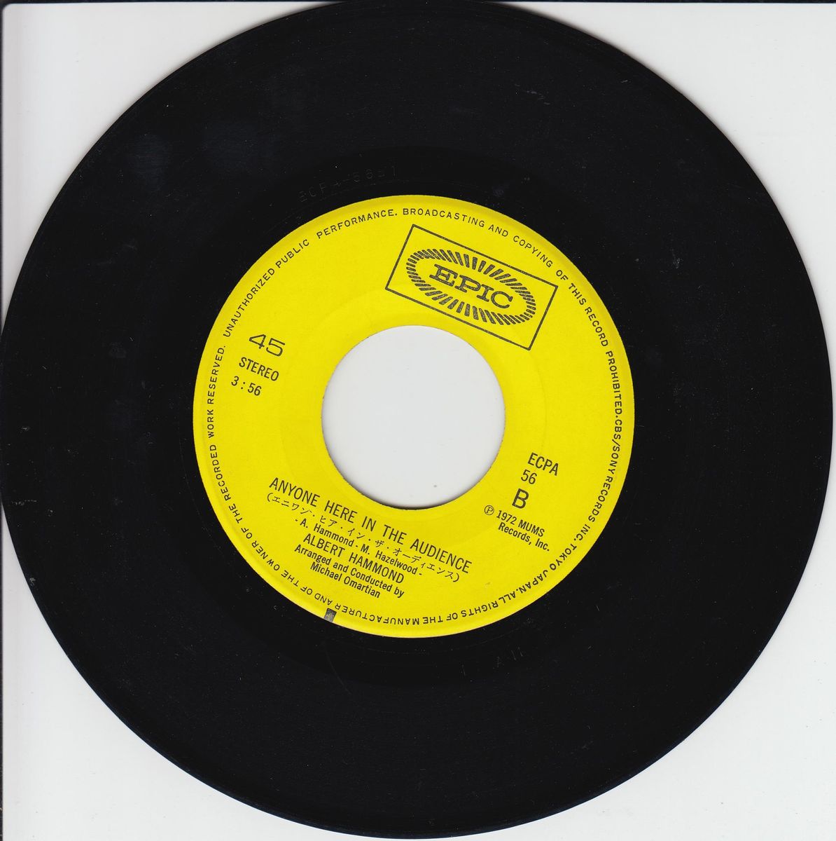 Albert Hammond – It Never Rains In Southern California (Japan)