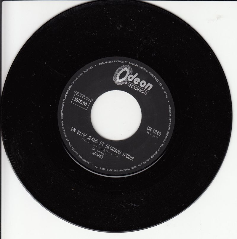 Adamo - En Blue Jeans Et Blouson D'cuir (Japan)